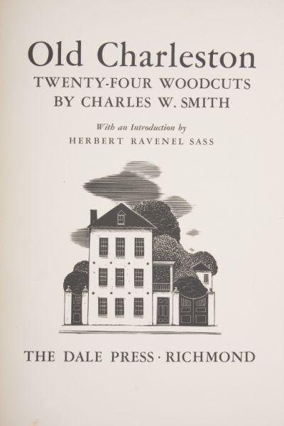 Appraisal: Old Charleston Twenty-Four Woodcuts by Charles W Smith Richmond Virginia