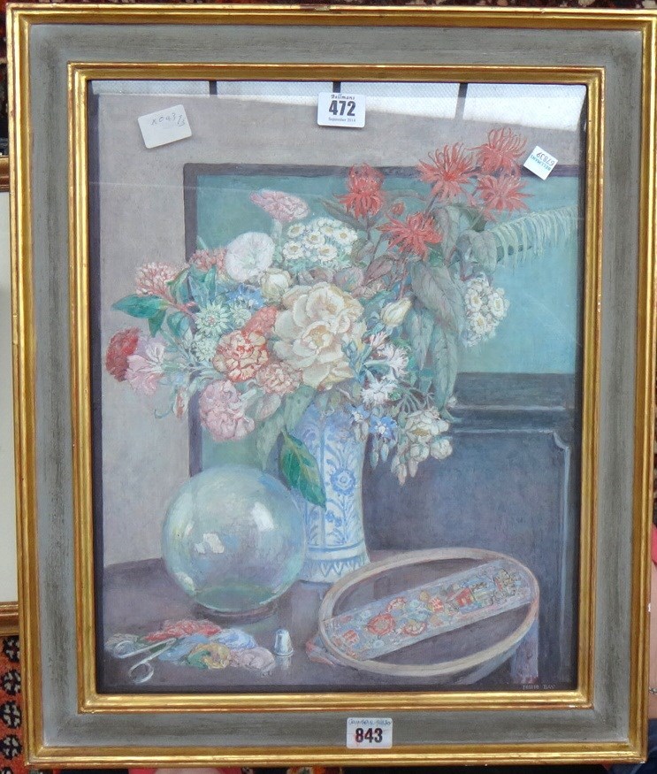 Appraisal: A group of assorted pictures including a still life by