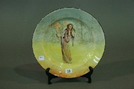 Appraisal: A Royal Doulton cabinet plate Ophelia