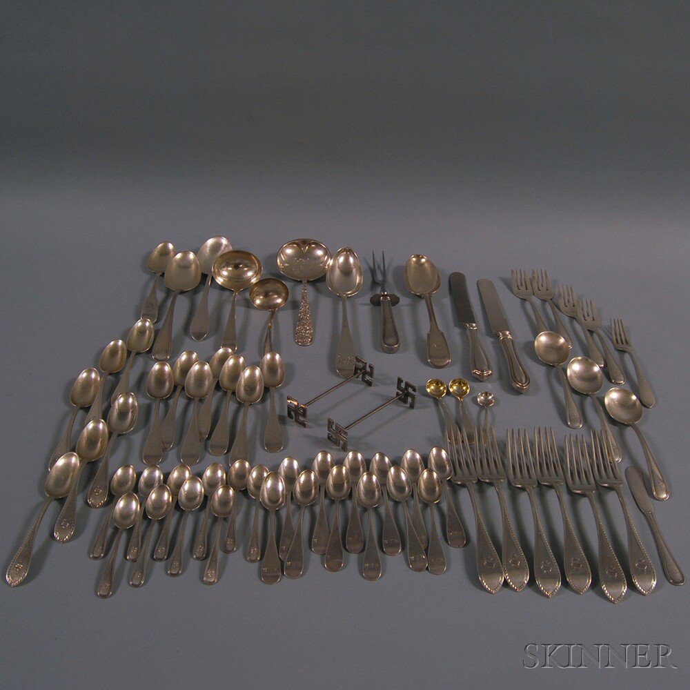 Appraisal: Group of Assorted Mostly Sterling Silver Flatware including a group