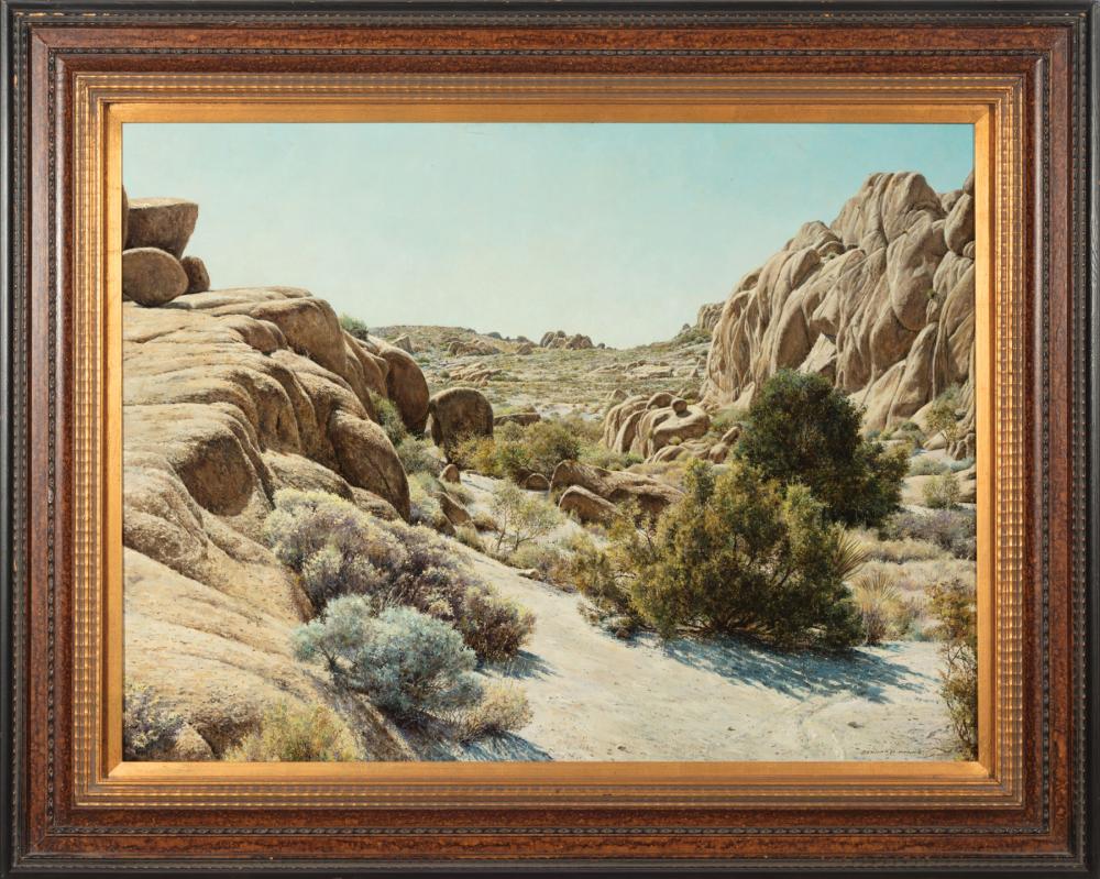 Appraisal: Bernard Wynne American California - Rocky Landscape oil on canvas