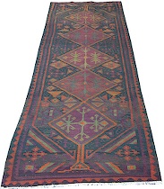 Appraisal: A Semi-antique Kilim A semi-antique Kilim rug a fine flat-weave