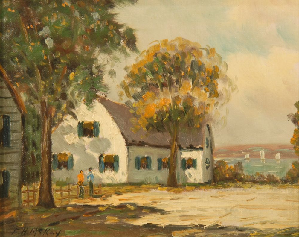 Appraisal: FRANCES H MCKAYAmerican born North Shore cottage Signed lower left