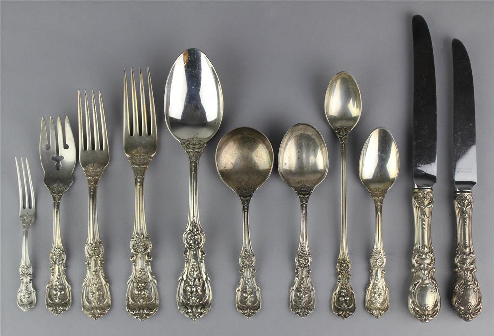 Appraisal: REED BARTON 'FRANCIS I' SILVER PART FLATWARE SERVICE including dinner