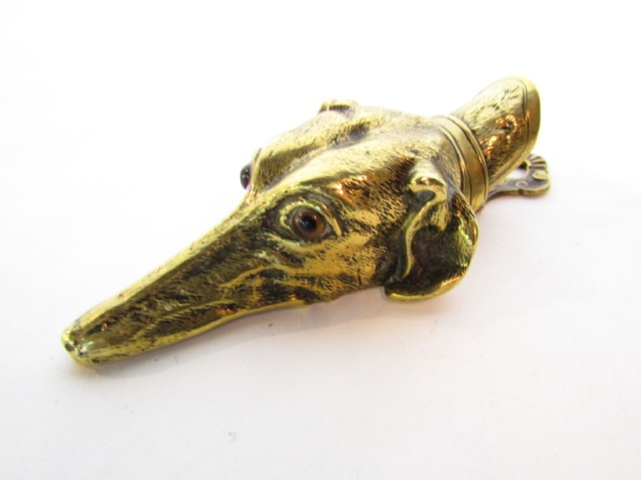 Appraisal: A good quality th century brass clip in the form