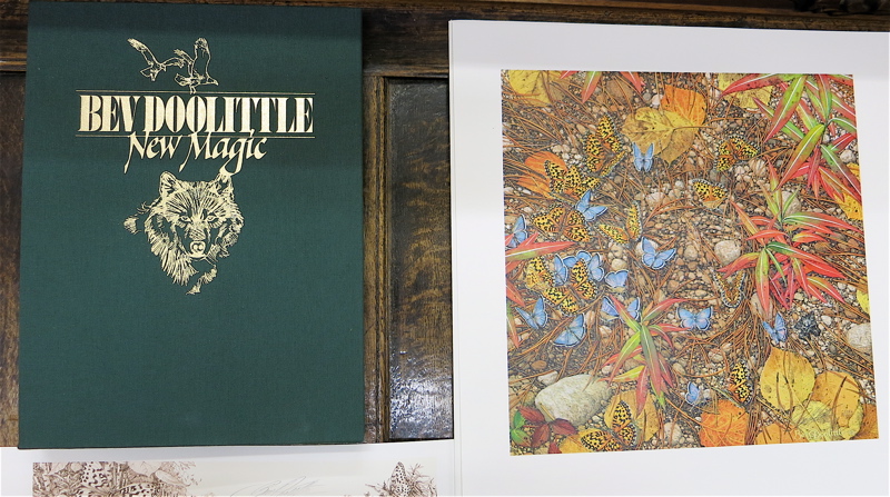 Appraisal: BEV DOOLITTLE COLOR LITHOGRAPH BOOK AND PRINT California born titled