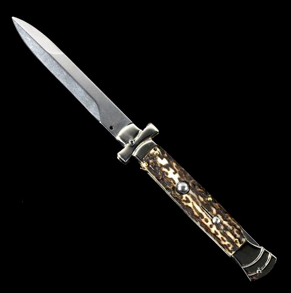 Appraisal: Campolin Maltese Cross Italian Switchblade Knife This is a Campolin