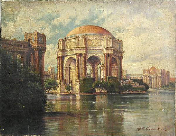 Appraisal: Deidrich Henry Gremke American - A view of the Palace