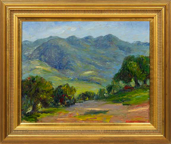 Appraisal: John A Dominique American California - Mountains Near Santa Barbara