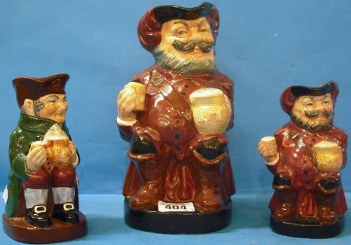 Appraisal: Royal Doulton small Toby Jugs Old Charlie D Sir John