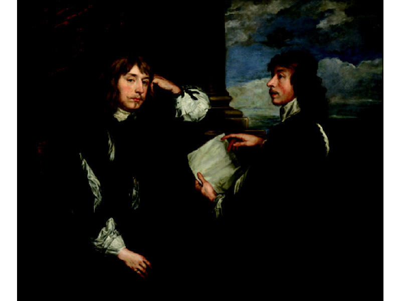 Appraisal: AFTER ANTHONY VAN DYKE THOMAS KILLIGREW AND WILLIAM MURRAY portrait