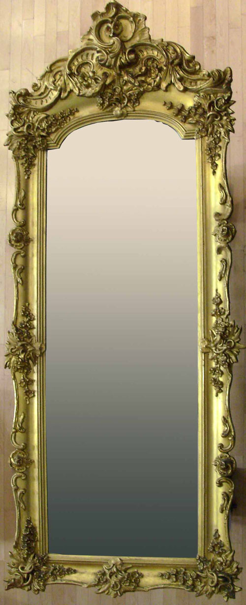 Appraisal: Victorian giltwood pier mirror th c h