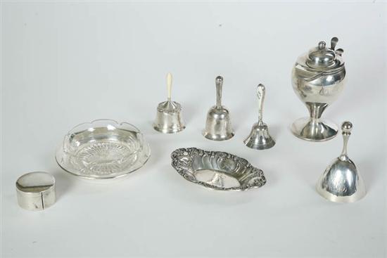 Appraisal: EIGHT PIECES OF SILVER Eight sterling including four bells stamp