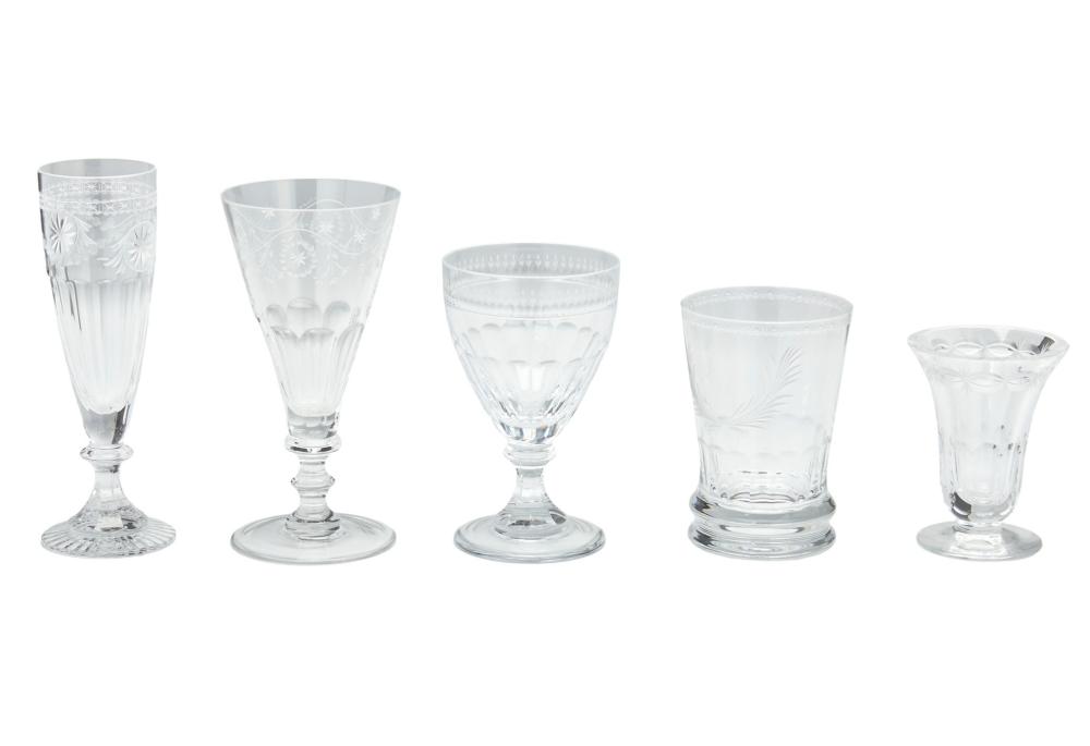 Appraisal: A collection of William Yeoward crystal stemware Second-half th Century