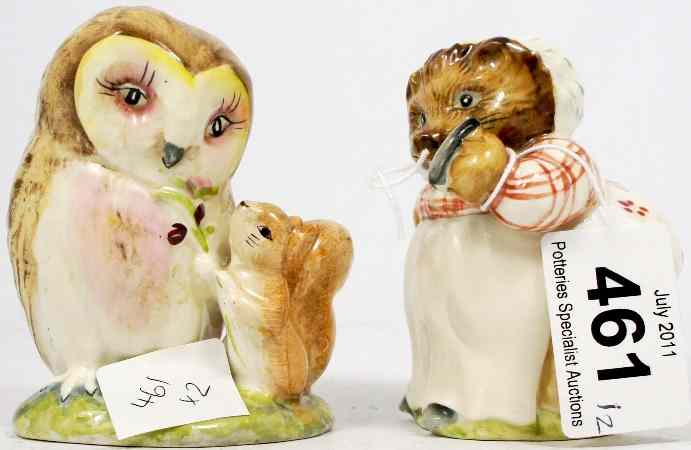 Appraisal: Beswick Beatrix Potter Figures Mrs Tiggywinke and Old Mr Brown