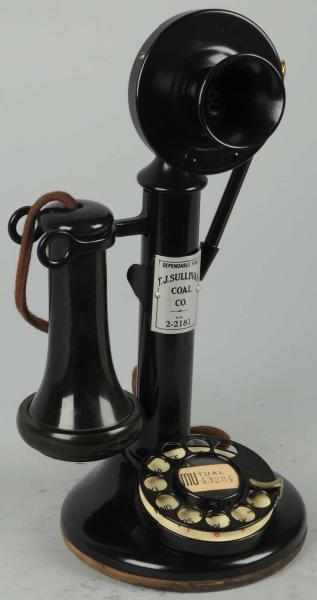 Appraisal: Western Electric Dial Candlestick Telephone Circa black brass H dial