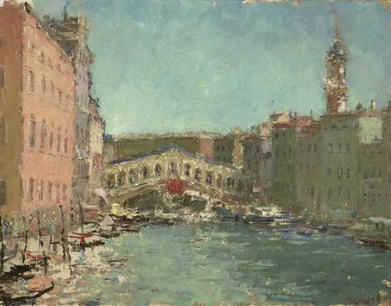 Appraisal: EDZARD DIETZ Bremen - Paris Rialtobr cke in Venedig Rialto