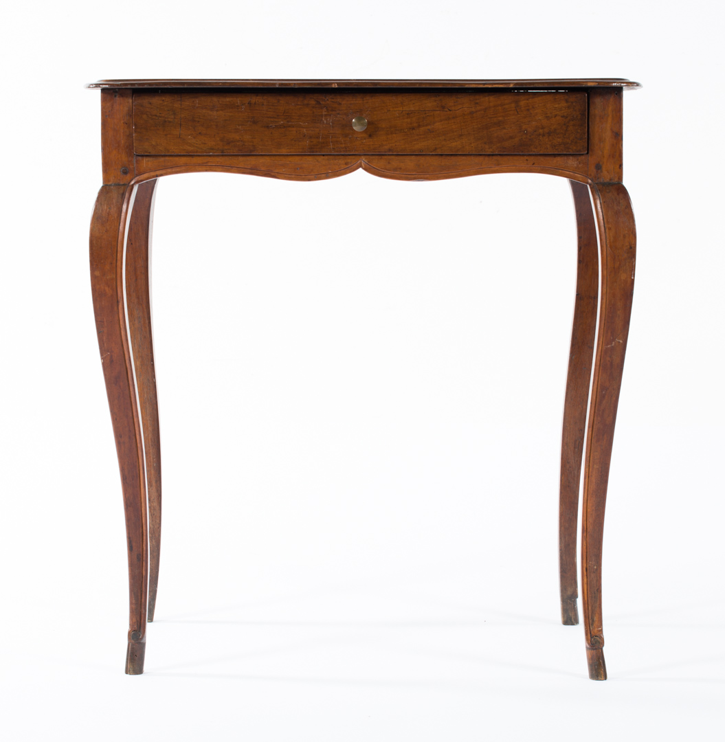 Appraisal: Louis XV Provincial style fruitwood stand th century flat mahogany