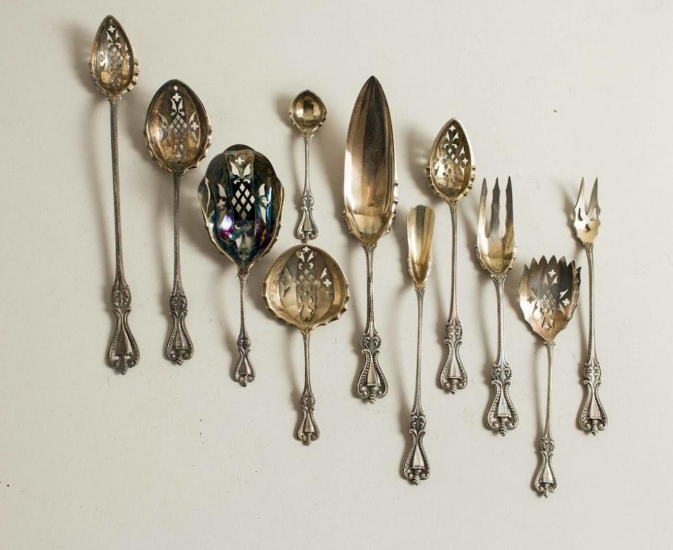 Appraisal: Assorted Sterling Flatware Serving Pieces Old Colonial Assembled lot of