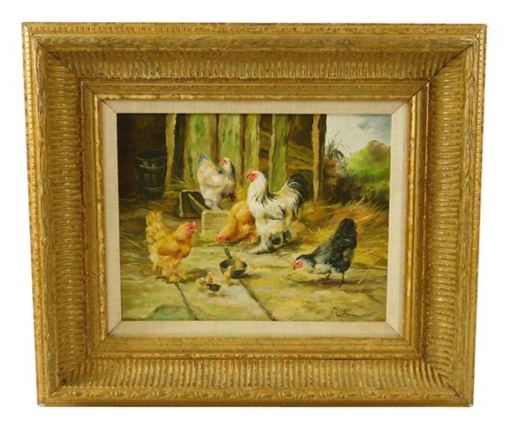 Appraisal: Van Trirum Dutch - framed oil on wood panel depicts