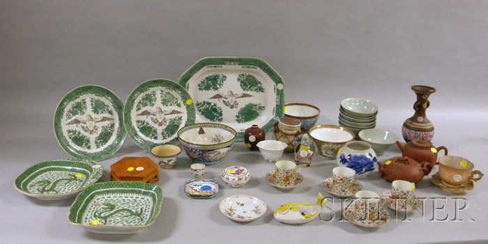 Appraisal: Large Group of Asian Ceramics including celadon bowls teacups and