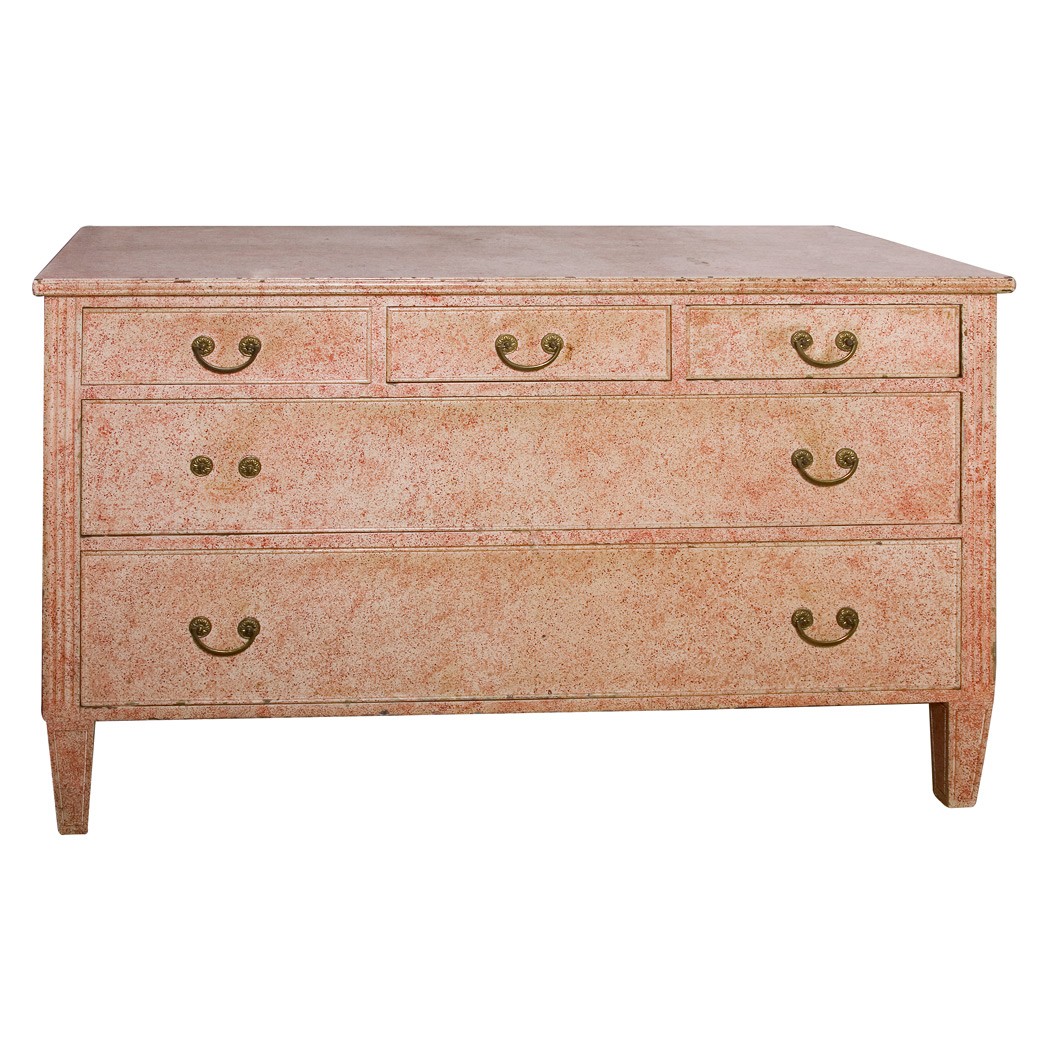 Appraisal: Country Painted Chest of Drawers Height inches width inches depth