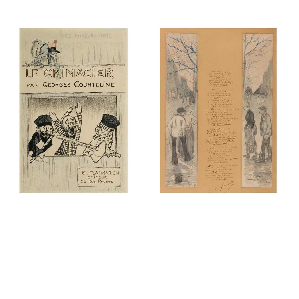 Appraisal: Theophile Steinlen Swiss - i Le Grimacier par Georges Courteline