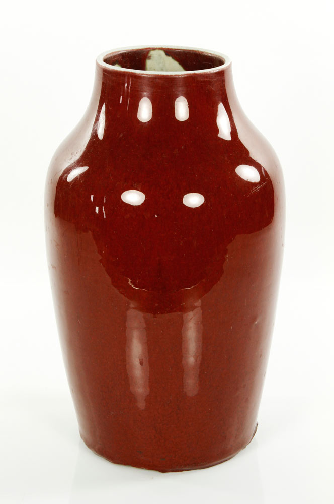 Appraisal: - Chinese Ox Blood Vase Ox blood vase China th