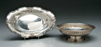 Appraisal: Two pieces sterling silver hollowware Gorham footed bowl Marie Antoinette