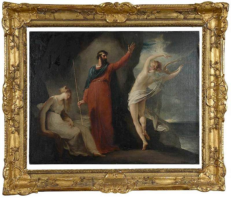 Appraisal: Attributed to William Hamilton British - Miranda Prospero and Ariel