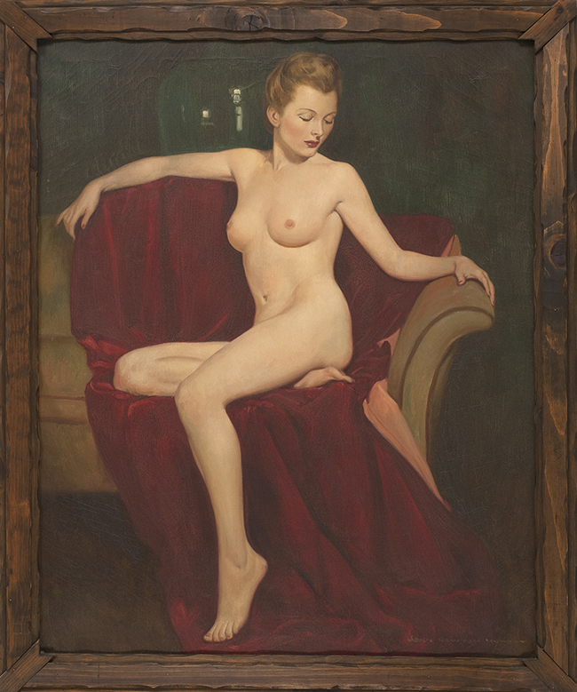 Appraisal: JOHN NEWTON HOWITTAmerican - Full-length portrait of a nude blonde