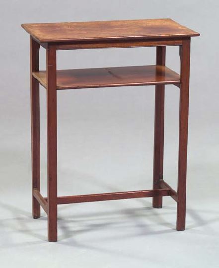 Appraisal: English Mahogany Tiered Table late th century the rectangular top