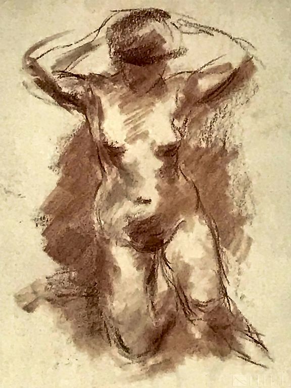 Appraisal: Edmund Pick Morino - Figural Nude Study Edmund Pick-Morino attributed