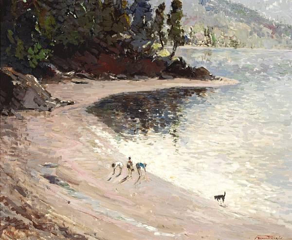 Appraisal: Fremont F Ellis American - Clam Diggers signed 'Fremont F