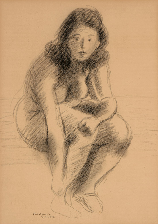 Appraisal: Raphael Soyer American - Study of a Nude Woman Signed