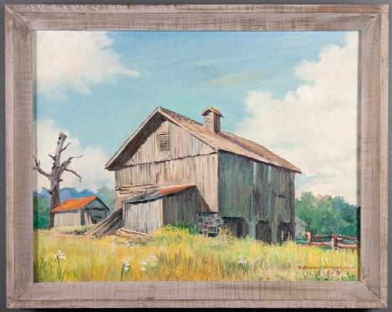 Appraisal: William Reginald Watkins American - The Old Barn oil on