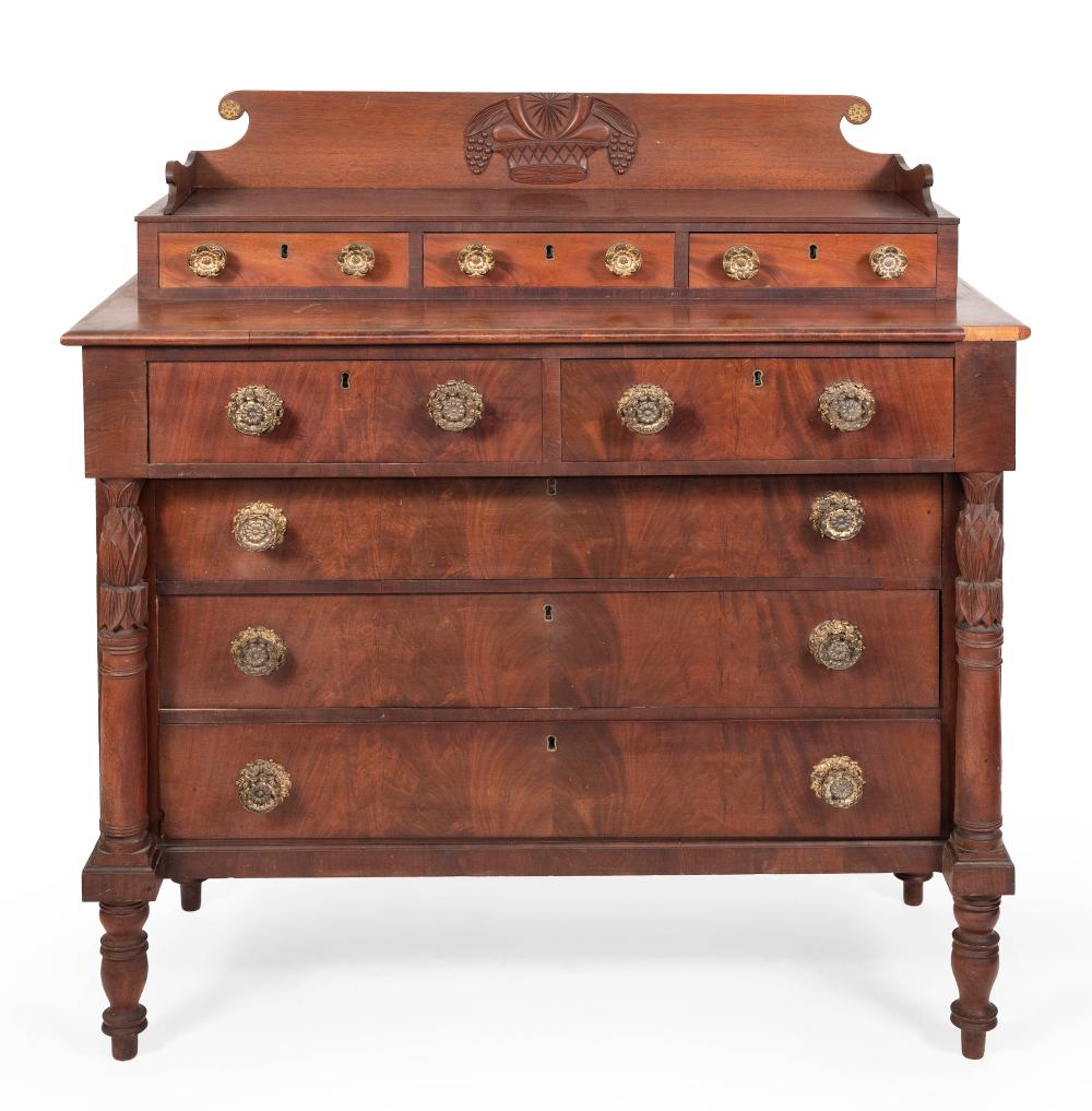 Appraisal: SHERATON CHEST OF DRAWERS NORTH SHORE OF MASSACHUSETTS EARLY TH