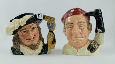 Appraisal: Royal Doulton Large Character Jugs Scaramouche D and Bootmaker D