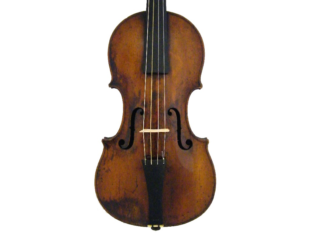 Appraisal: English violin by Lockey Hill circa with Baroque set-up bearing