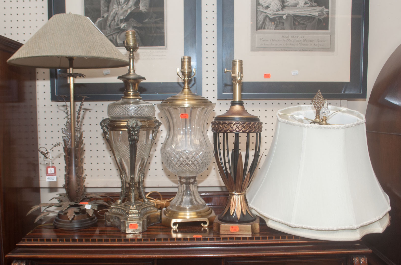 Appraisal: Four table lamps Undernumber