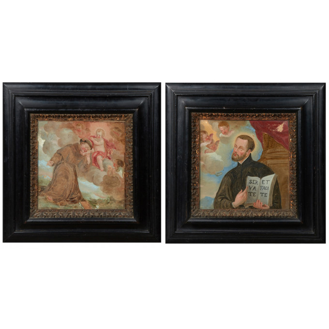 Appraisal: Old Master School Friar and Putti and St Cajetan with