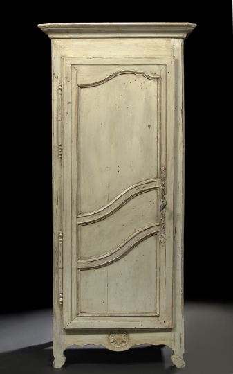 Appraisal: Louis XV-Style Polychromed Cabinet mid- th century the ogee-molded cornice