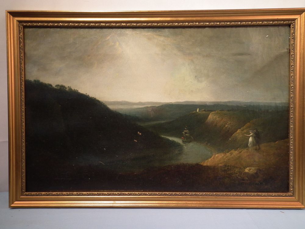 Appraisal: HUDSON RIVER SCHOOL PAINTING th century Hudson River School oil