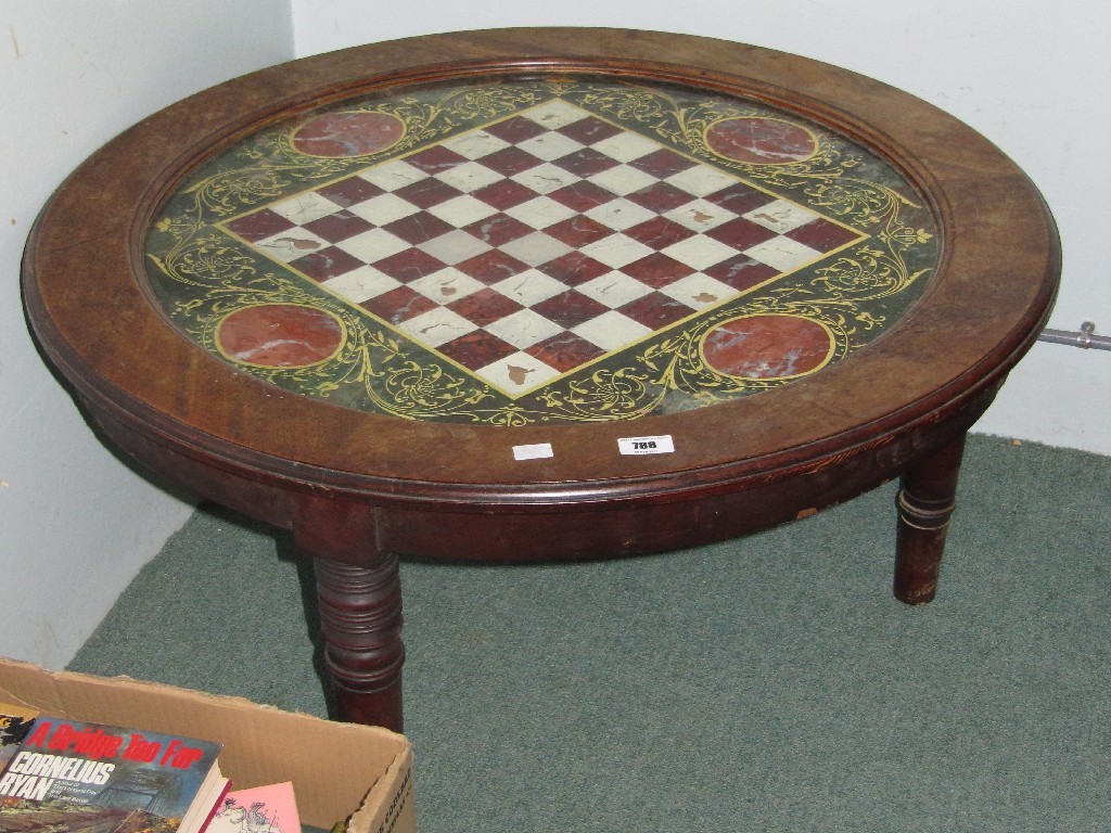 Appraisal: Glass topped games table