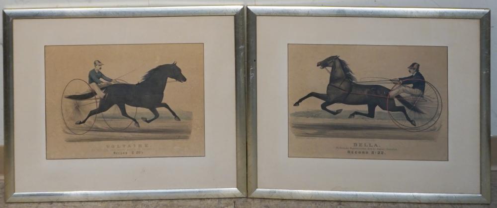 Appraisal: Published by Currier Ives Voltaire and Bella Pair Color Lithographs