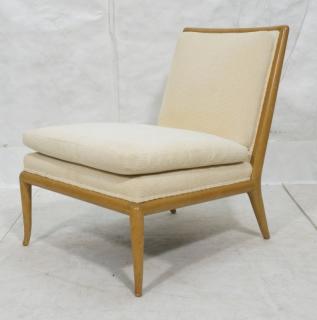 Appraisal: ROBSJOHN GIBBINGS American Modern Slipper Chair Blond wood frame with