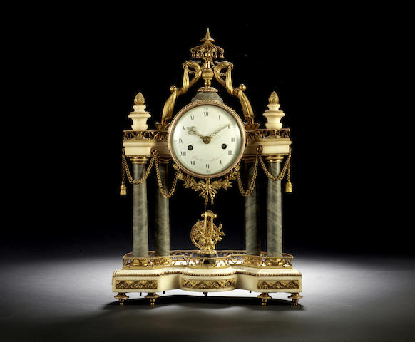 Appraisal: A good late th century French ormolu-mounted grey and white