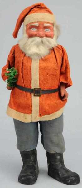 Appraisal: Santa with Rabbit Fur Beard Holding fir tree Condition Excellent