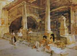 Appraisal: After William Russell Flint English - Gossip colour reproduction inscribed