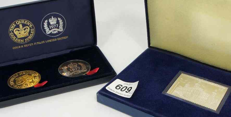 Appraisal: A Boxed and Certificated Silver Danbury Mint p Coin Commemorating